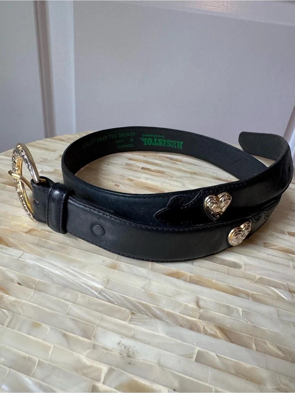VTG leather Black Belt